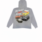 scared2speed oversized gray acid-wash hoodie.